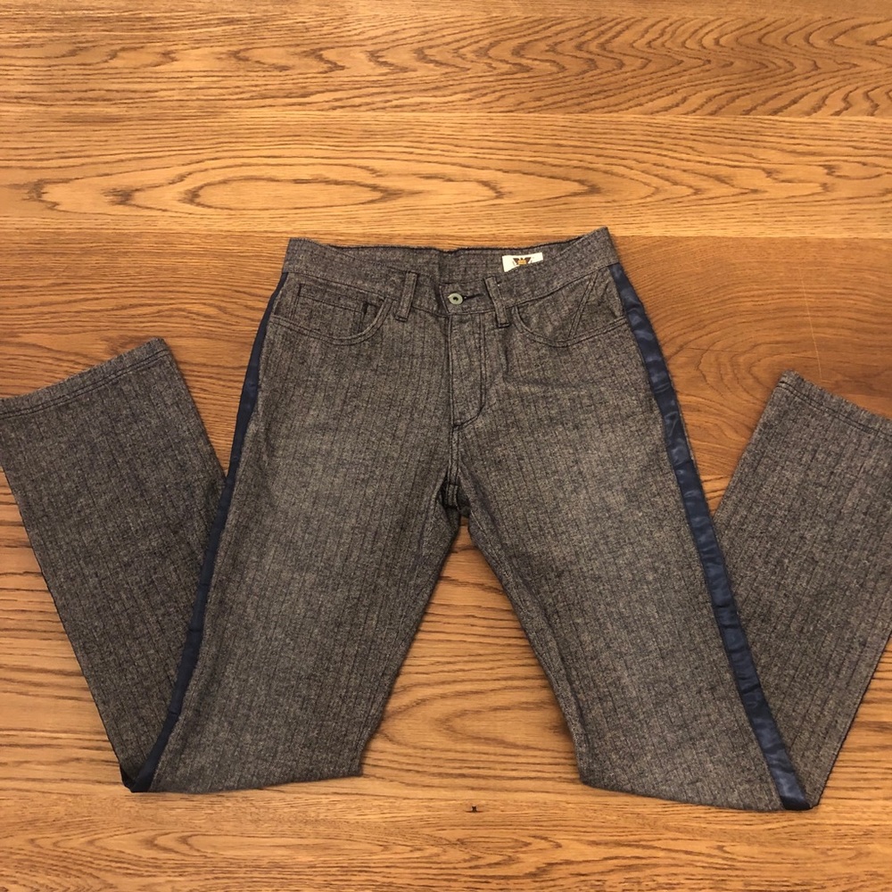 Antik Denim Navy Tweed Pants
